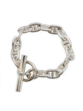 Hermes Bracelet Chaine D'ancre MM 925 Sterling Silver